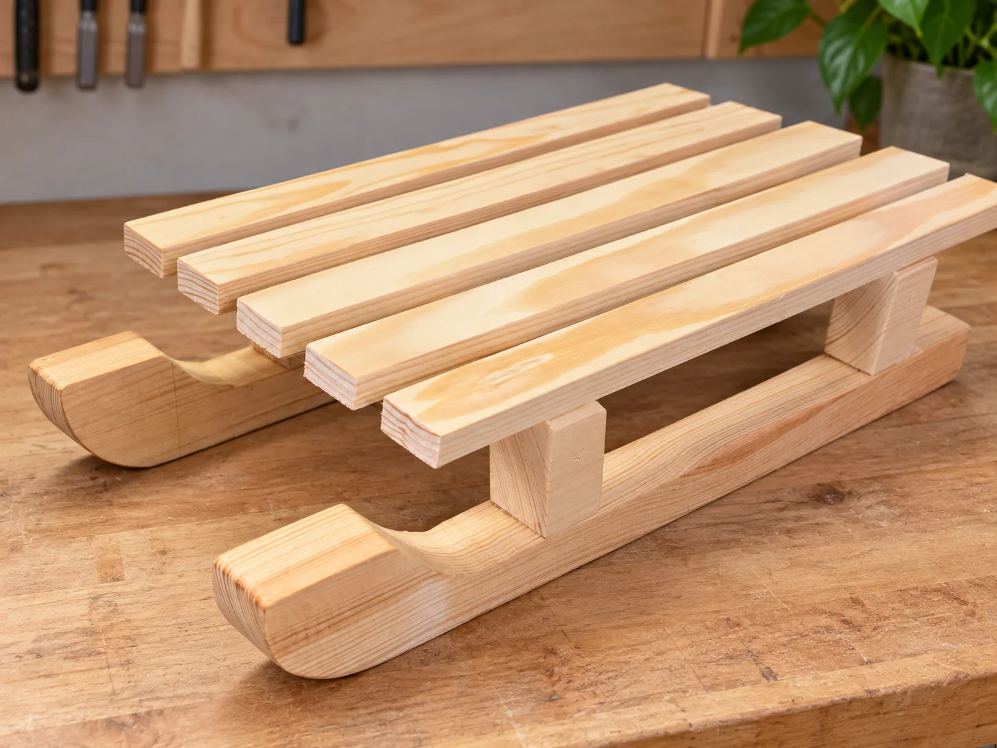 Detailaufnahme des Schlittens